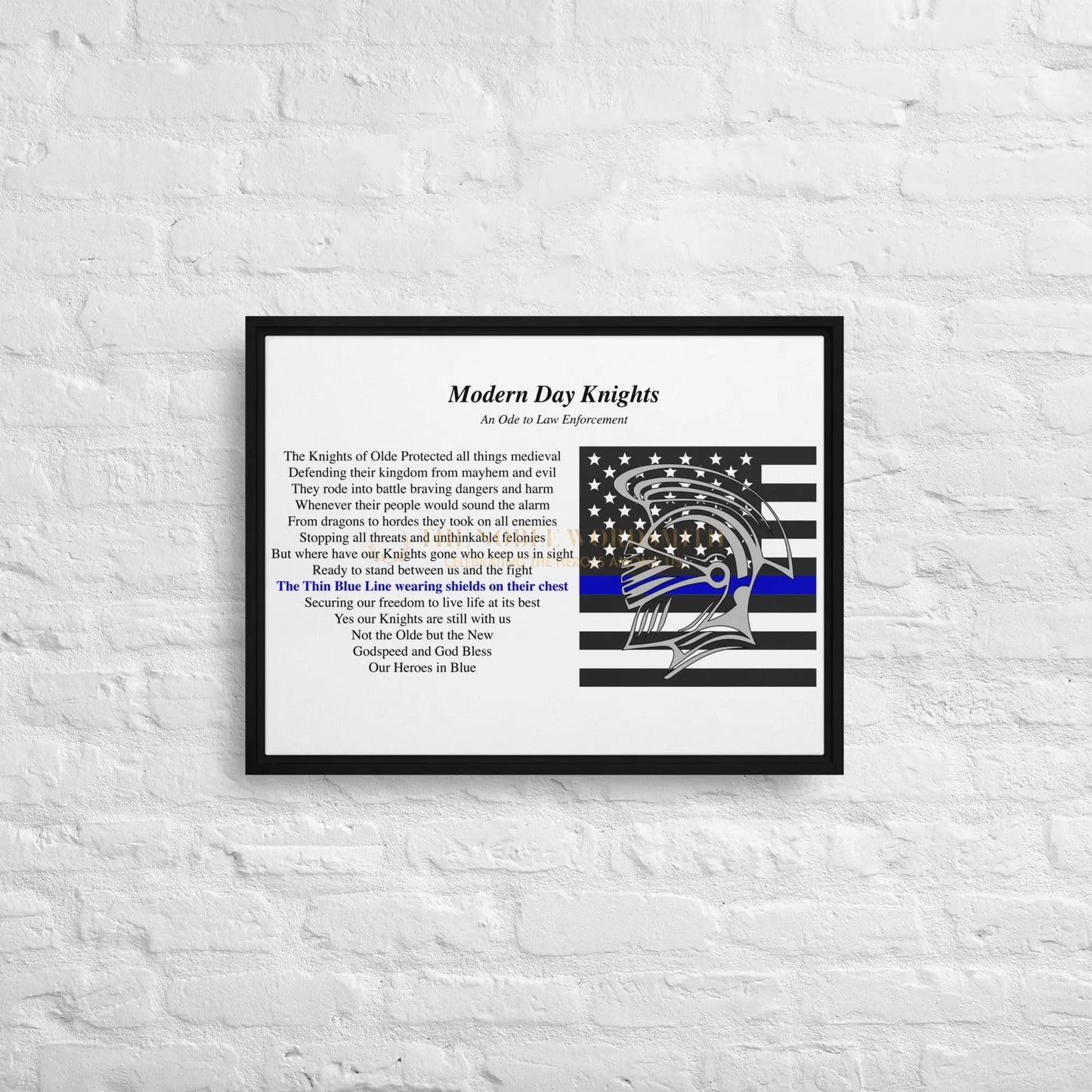Law Enforcement Canvas The Noble Wordsmith