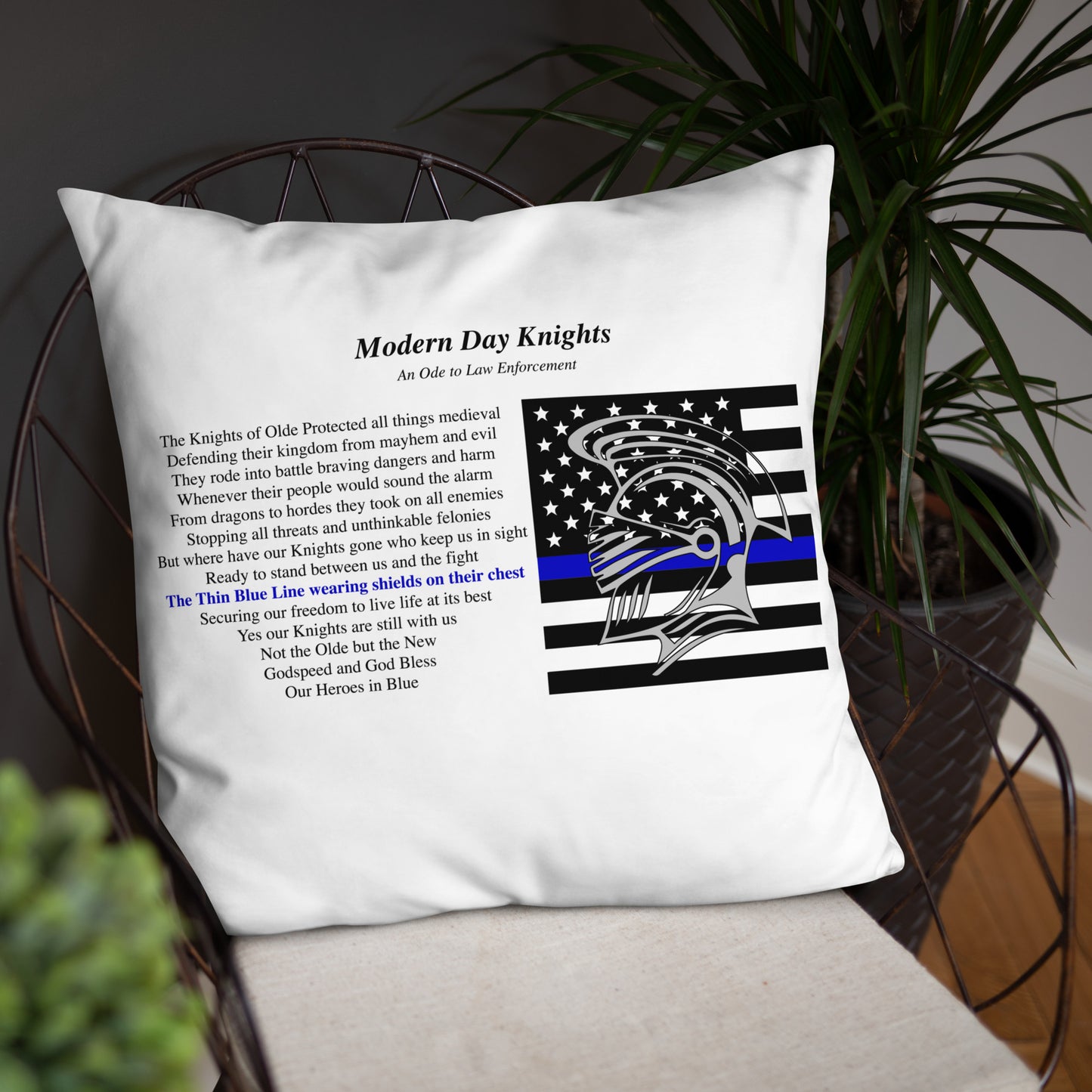Law Enforcement Plush Pillow The Noble Wordsmith