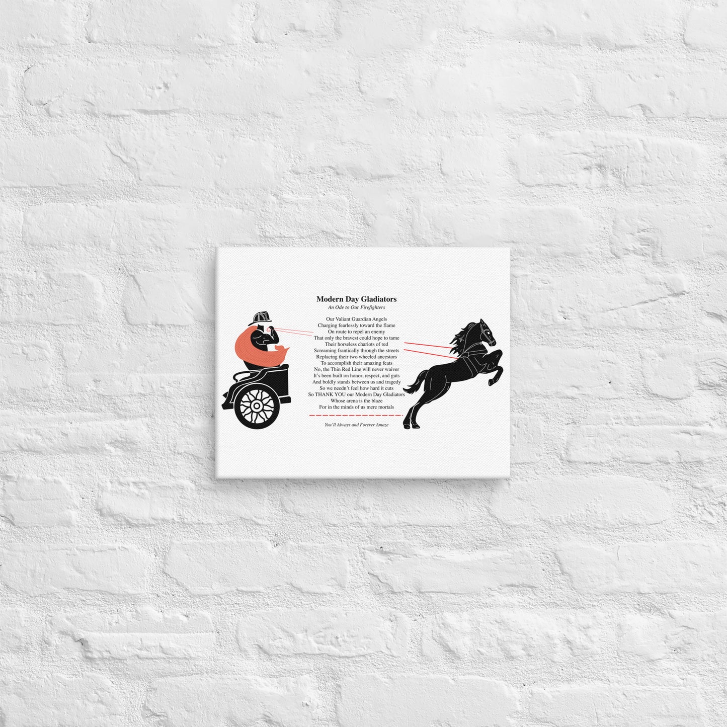 Firefighter Canvas The Noble Wordsmith