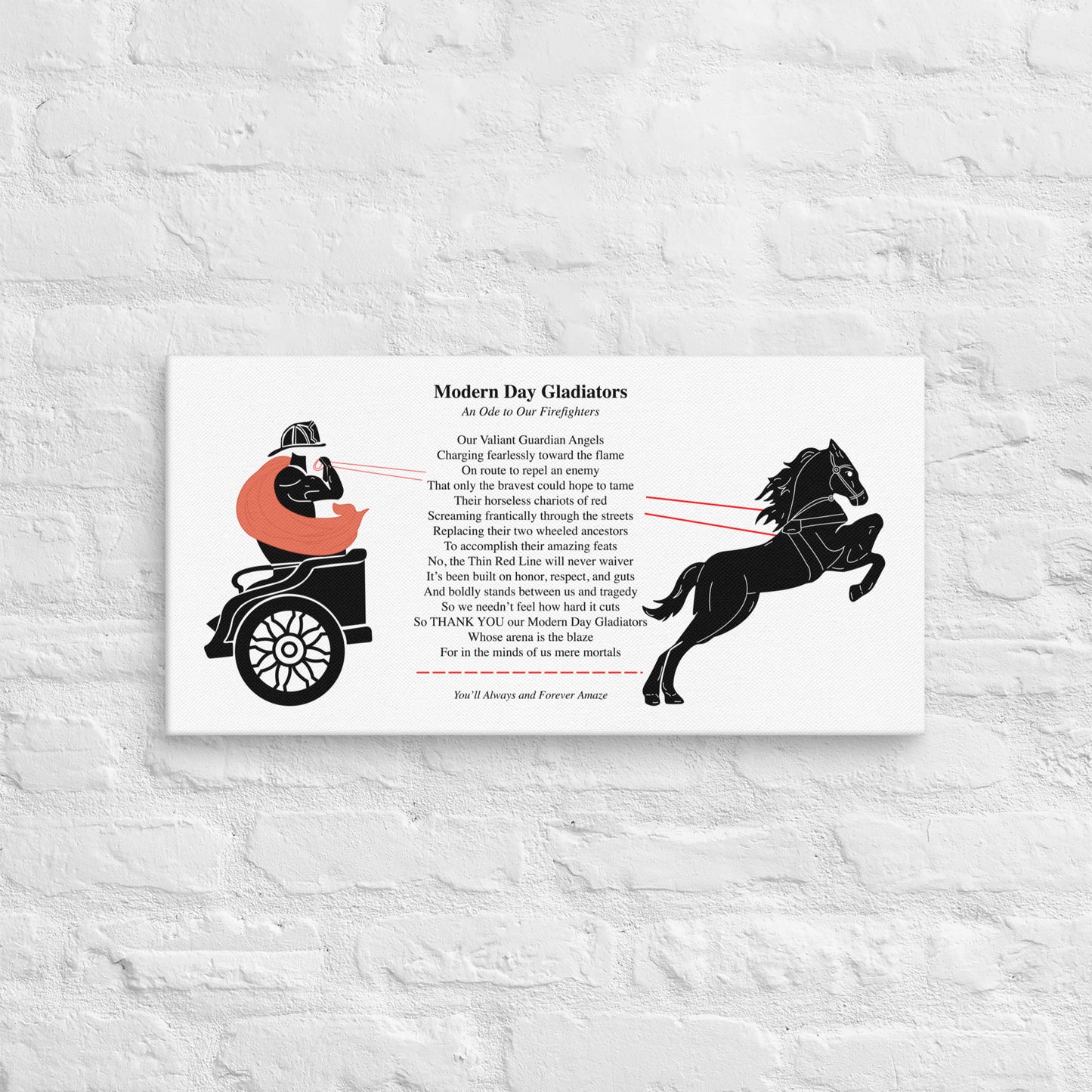 Firefighter Canvas The Noble Wordsmith