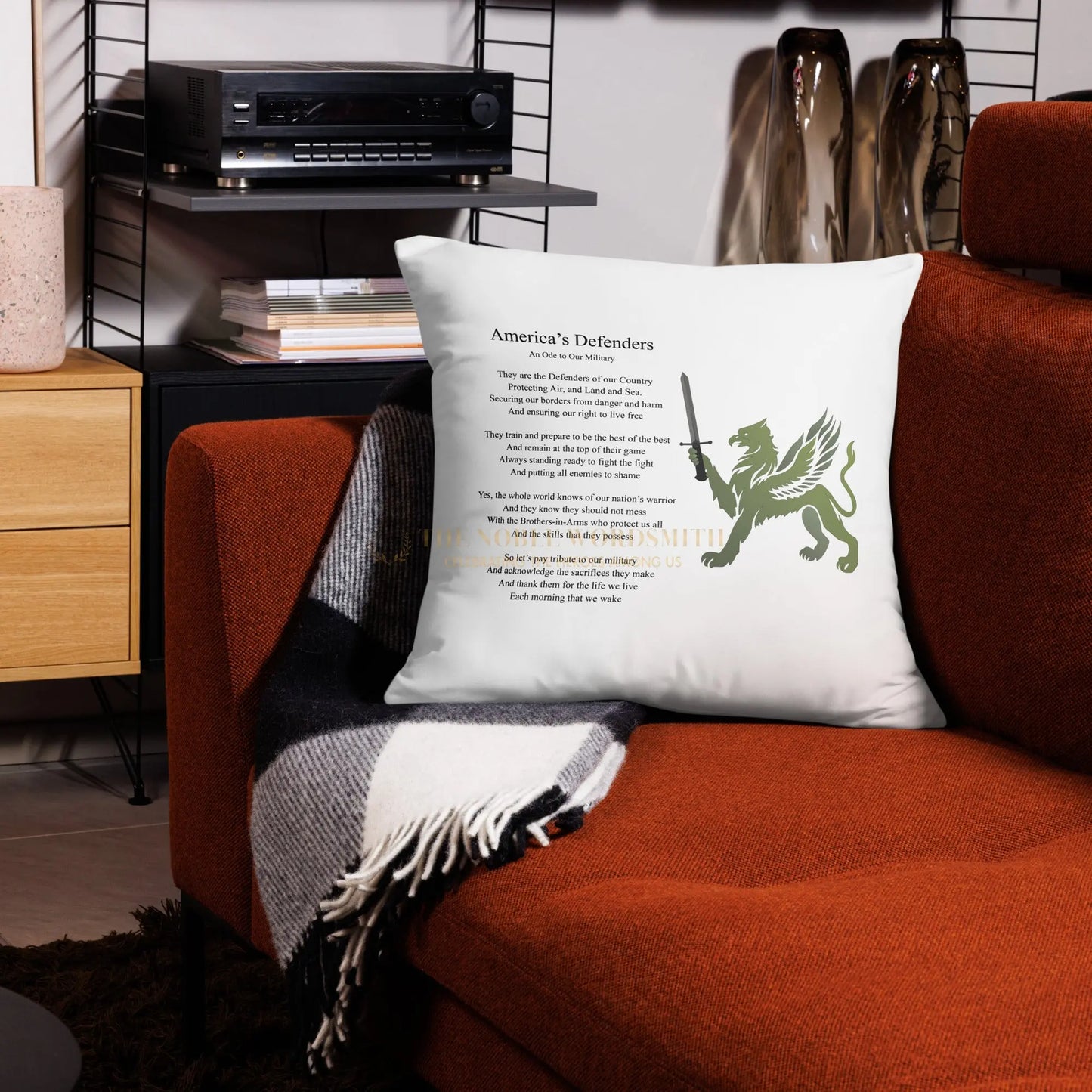 America's Defender Plush Pillow - The Noble Wordsmith