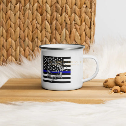 Law Enforcement Enamel Mug - The Noble Wordsmith