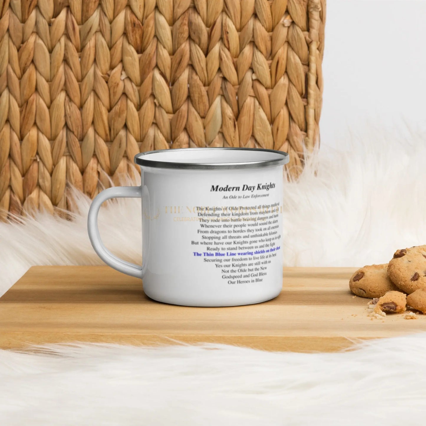 Law Enforcement Enamel Mug - The Noble Wordsmith