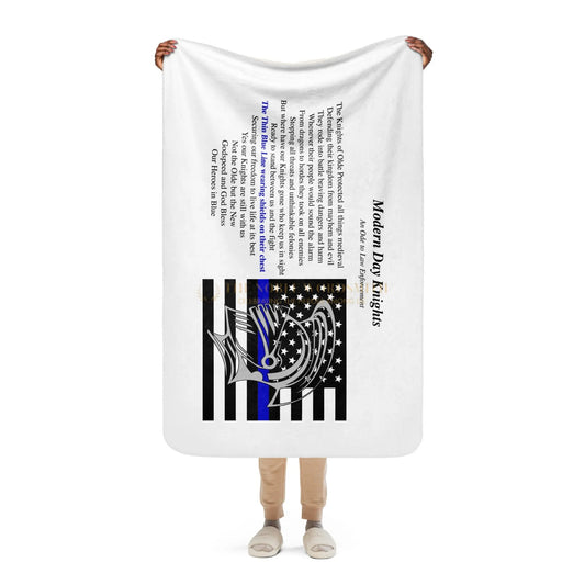 Law Enforcement Sherpa Blanket The Noble Wordsmith