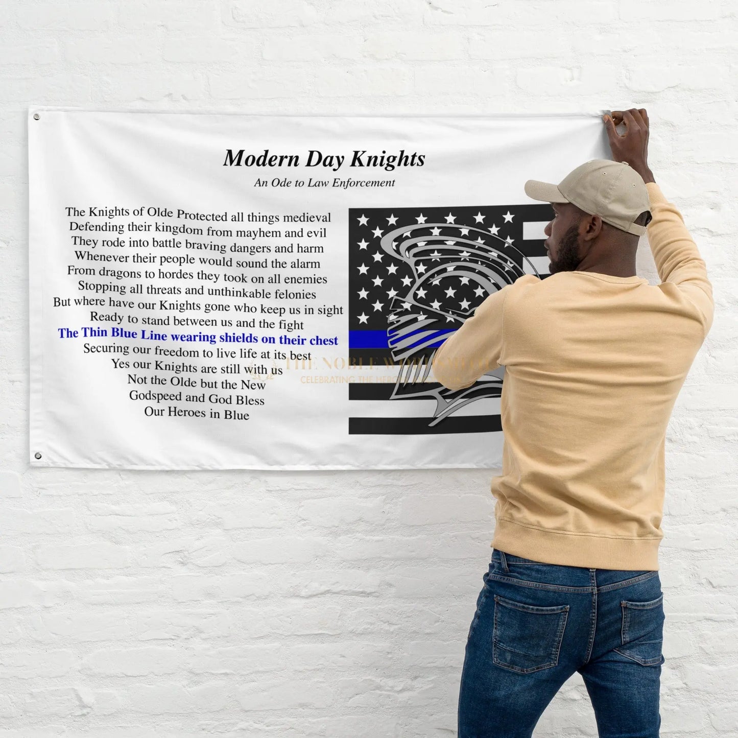 Law Enforcement Wall Flag The Noble Wordsmith