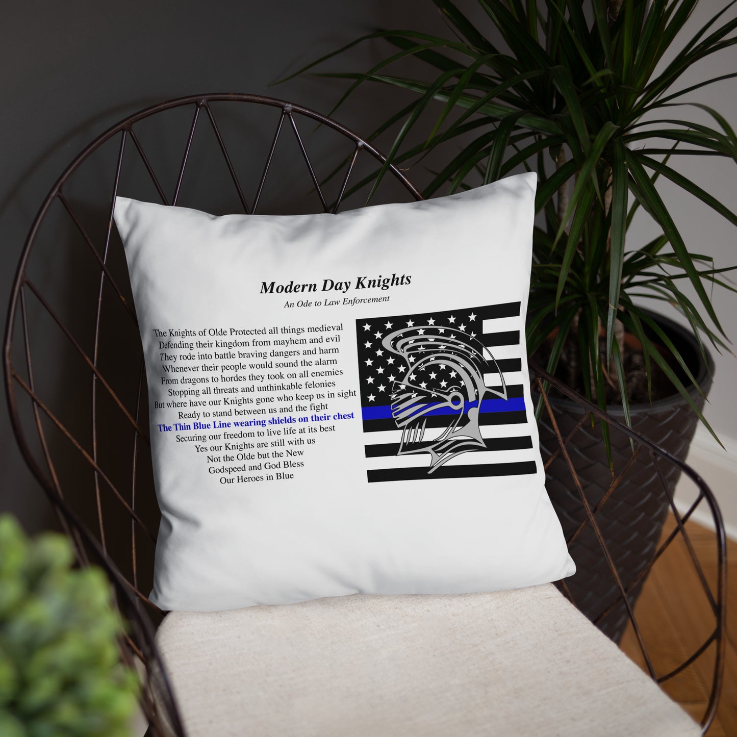 Law Enforcement Plush Pillow The Noble Wordsmith