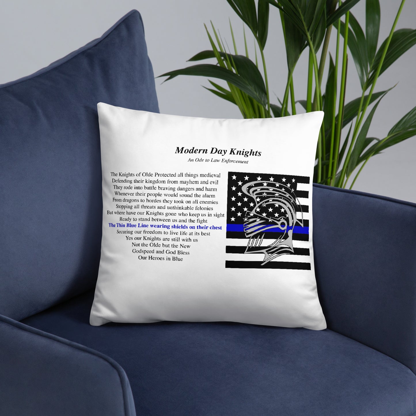 Law Enforcement Plush Pillow The Noble Wordsmith