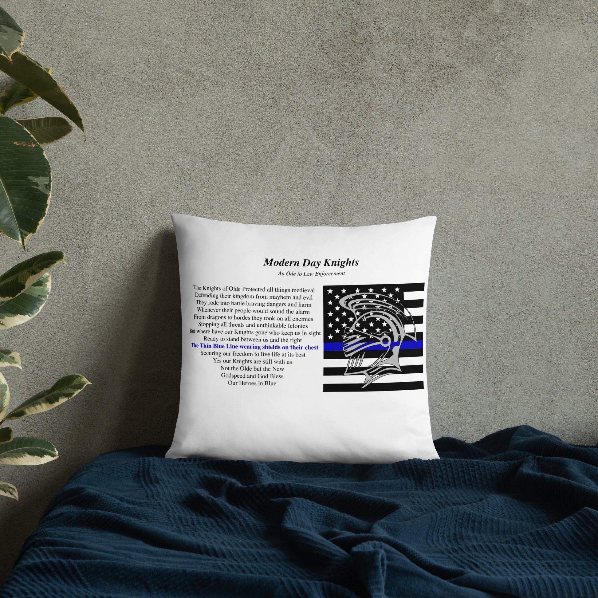 Law Enforcement Plush Pillow The Noble Wordsmith