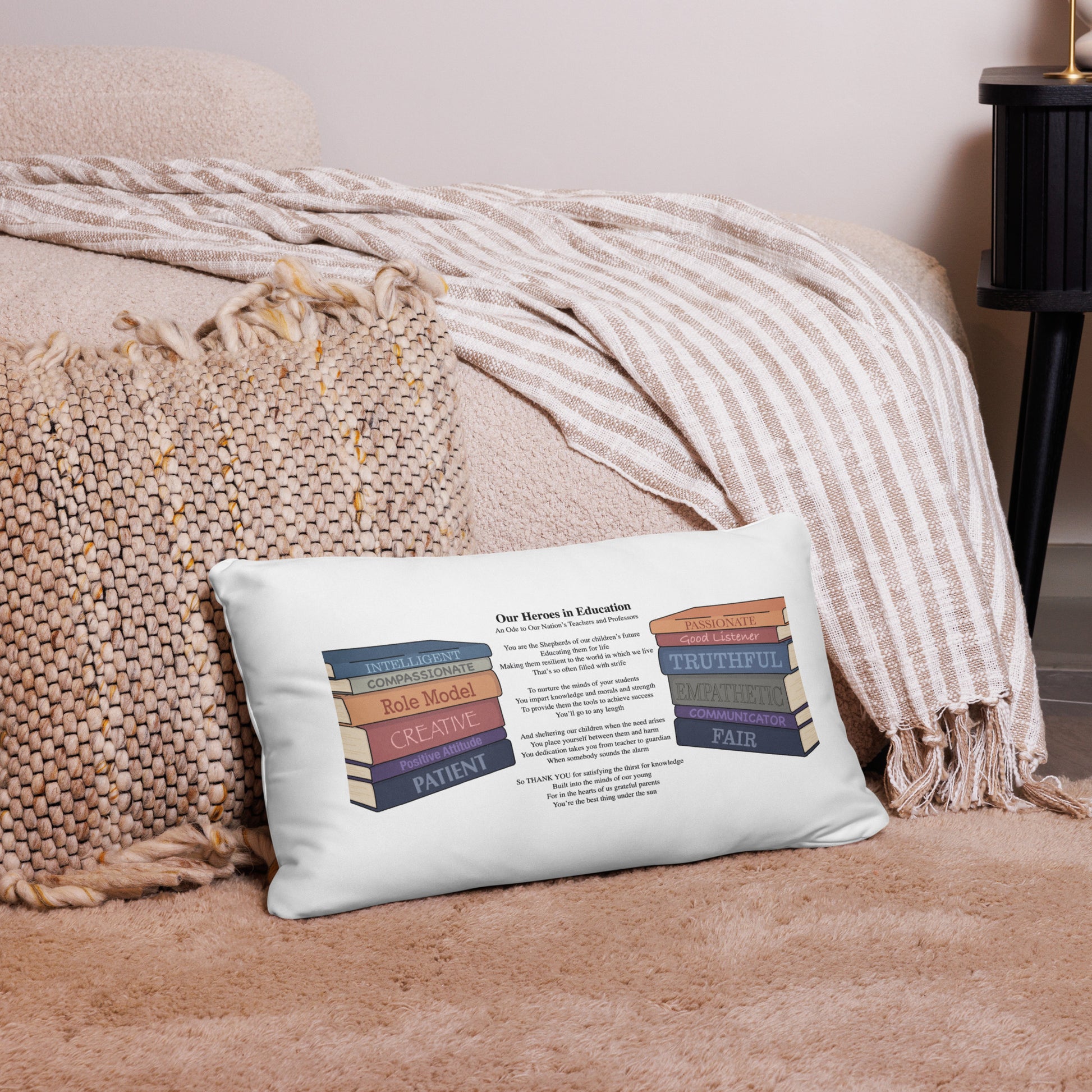 Educators Plush Pillow The Noble Wordsmith