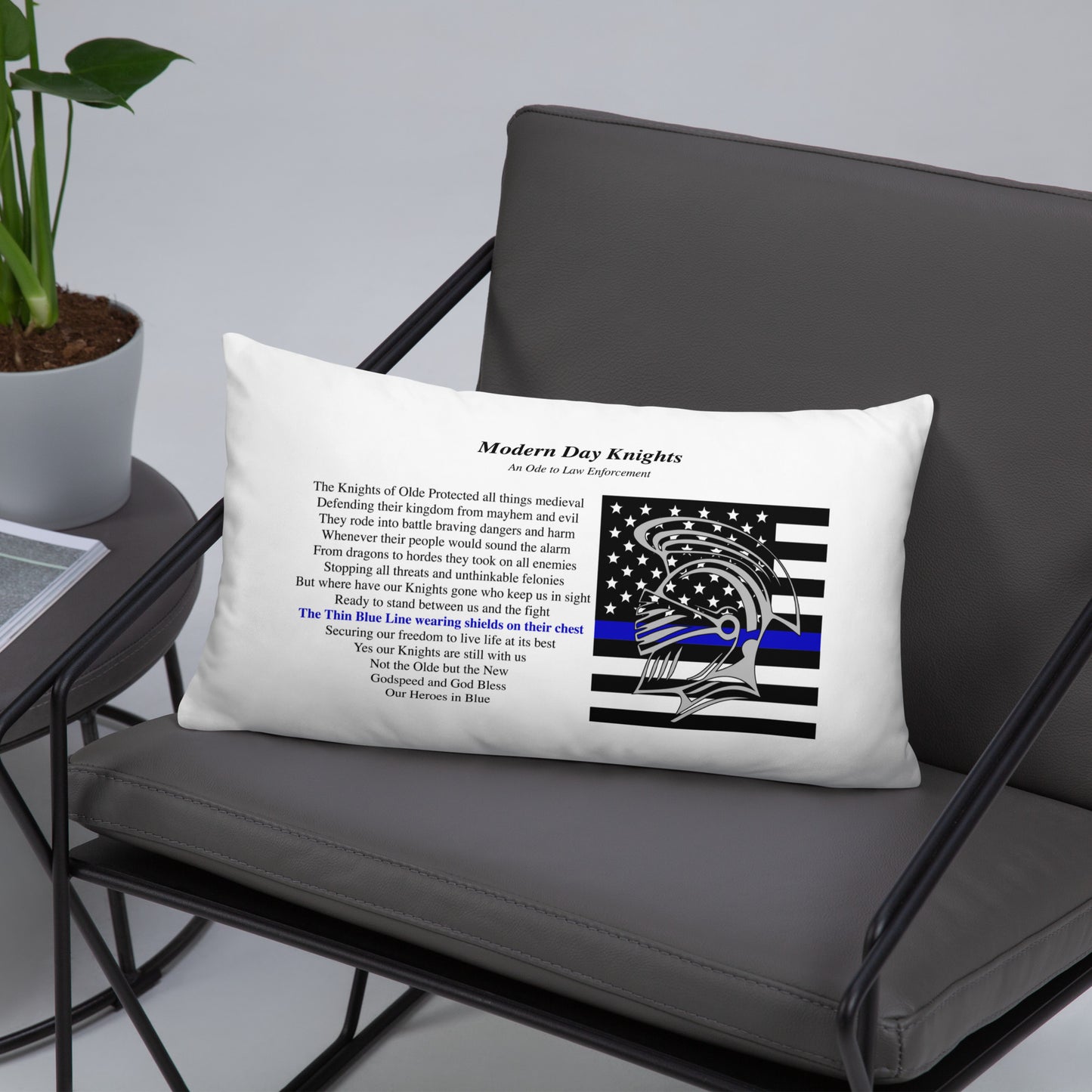 Law Enforcement Plush Pillow The Noble Wordsmith