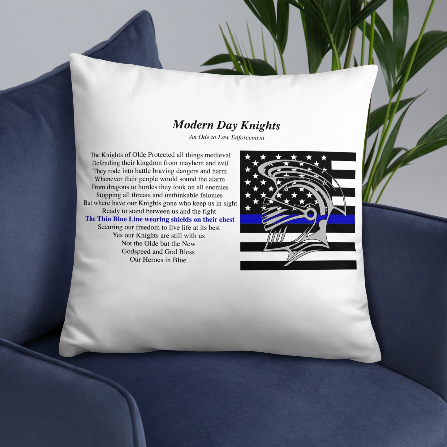 Law Enforcement Plush Pillow The Noble Wordsmith